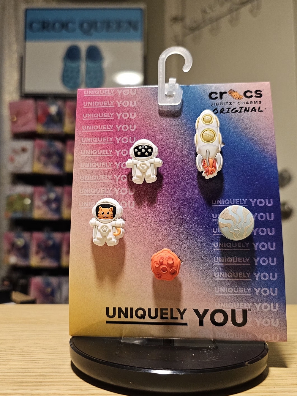 Crocs Original Jibbitz Space Charm Pack - White, Orange, Blue